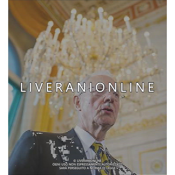 Businessman and Art Collector Karlheinz Essl during press conference after roundtable about the art collection of bauMax Owner Essl at chancellors office, Vienna, Austria on 2014/04/02 Â©photoshot/AGENZIA ALDO LIVERANI SAS - ITALY ONLY - EDITORIAL USE ONLY - Uomo d\'affari e collezionista d\'arte Karlheinz Essl in conferenza stampa a Vienna, Austria 02 aprile 2014