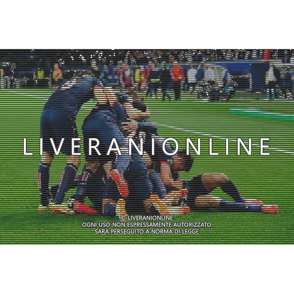 Joie Javier PASTORE - 02.04.2014 - Paris Saint Germain / Chelsea - 1/4Finale Aller Champions League Photo : Dave Winter / Icon Sport AG ALDO LIVERANI SAS ONLY ITALY