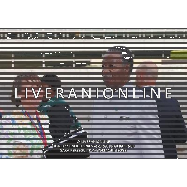 (140402) -- BRUSSELS, April 2, 2014 () -- President of Zambia Michael Chilufya Sata arrives at EU-Africa Summit at the EU headquarters in Brussels, capital of Belgium, April 2, 2014. (/Gong Bing) (ypf) ©photoshot/AGENZIA ALDO LIVERANI SAS - ITALY ONLY - EDITORIAL USE ONLY - Vertice UE-Africa presso la sede dell\'Unione europea a Bruxelles, capitale del Belgio, 2 APRILE 2014.