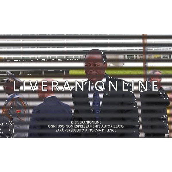 (140402) -- BRUSSELS, April 2, 2014 () -- President of Burkina Faso Blaise Compaore arrives at EU-Africa Summit at the EU headquarters in Brussels, capital of Belgium, April 2, 2014. (/Gong Bing) (ypf) ©photoshot/AGENZIA ALDO LIVERANI SAS - ITALY ONLY - EDITORIAL USE ONLY - Vertice UE-Africa presso la sede dell\'Unione europea a Bruxelles, capitale del Belgio, 2 APRILE 2014.