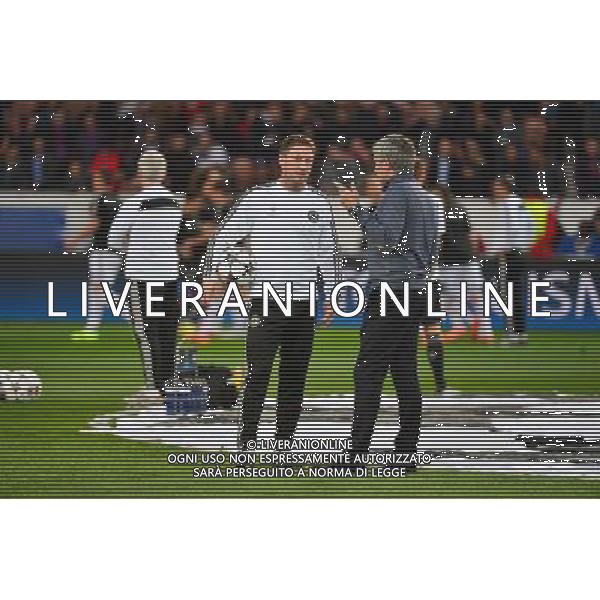 Steve HOLLAND / Jose MOURINHO - 02.04.2014 - Paris Saint Germain / Chelsea - 1/4Finale Aller Champions League - Photo : Dave Winter / Icon Sport AG ALDO LIVERANI SAS ONLY ITALY