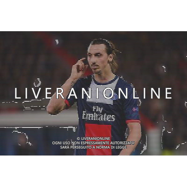 Zlatan IBRAHIMOVIC - 02.04.2014 - Paris Saint Germain / Chelsea - 1/4Finale Aller Champions League - Photo : Dave Winter / Icon Sport AG ALDO LIVERANI SAS ONLY ITALY