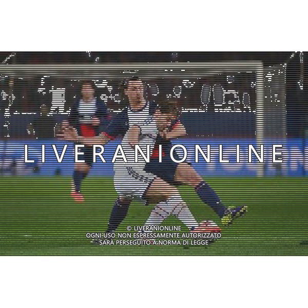 Zlatan IBRAHIMOVIC / Branislav IVANOVIC - 02.04.2014 - Paris Saint Germain / Chelsea - 1/4Finale Aller Champions League - Photo : Dave Winter / Icon Sport AG ALDO LIVERANI SAS ONLY ITALY