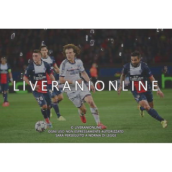 David LUIZ - 02.04.2014 - Paris Saint Germain / Chelsea - 1/4Finale Aller Champions League - Photo : Dave Winter / Icon Sport AG ALDO LIVERANI SAS ONLY ITALY