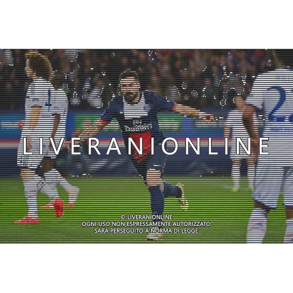 Joie Ezequiel LAVEZZI - 02.04.2014 - Paris Saint Germain / Chelsea - 1/4Finale Aller Champions League - Photo : Dave Winter / Icon Sport AG ALDO LIVERANI SAS ONLY ITALY