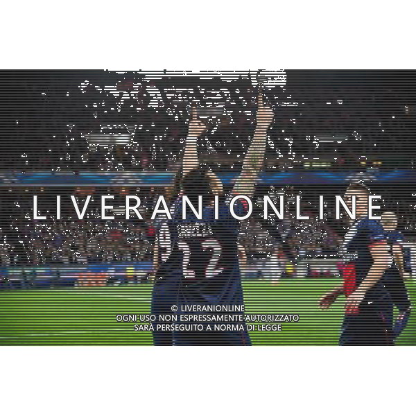 Joie Ezequiel LAVEZZI - 02.04.2014 - Paris Saint Germain / Chelsea - 1/4Finale Aller Champions League - Photo : Dave Winter / Icon Sport AG ALDO LIVERANI SAS ONLY ITALY