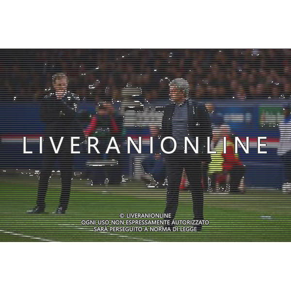 Laurent BLANC / Jose MOURINHO - 02.04.2014 - Paris Saint Germain / Chelsea - 1/4Finale Aller Champions League - Photo : Dave Winter / Icon Sport AG ALDO LIVERANI SAS ONLY ITALY