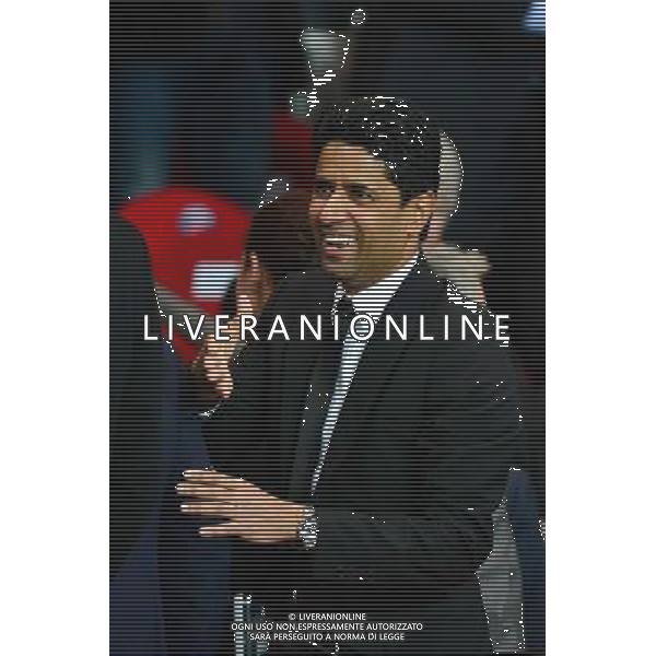 Nasser AL KHELAIFI - 02.04.2014 - Paris Saint Germain / Chelsea - 1/4Finale Aller Champions League - Photo : Dave Winter / Icon Sport AG ALDO LIVERANI SAS ONLY ITALY