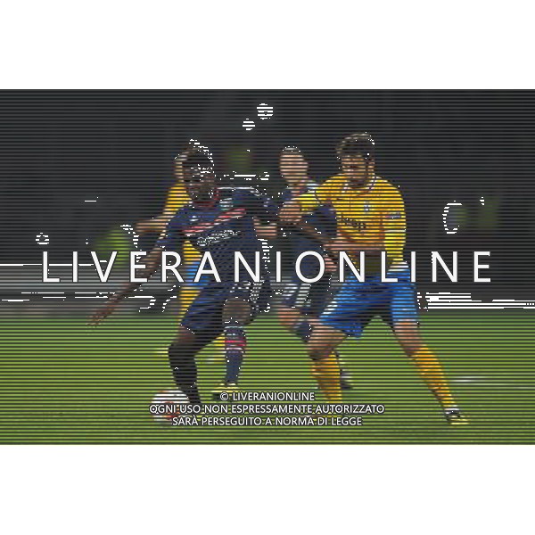 Samuel UMTITI / Marco VUCINIC - 03.02.2014 - Lyon / Juventus Turin - 1/4Finale Aller Ligue Europa Photo : Jean Paul Thomas / Icon Sport /AGENZIA ALDO LIVERANI SAS - ITALY ONLY - EDITORIAL USE ONLY - LIONE Vs JUVENTUS ANDATA QUARTI DI FINALE UEFA EUROPA LEAGUE 03 MARZO 2014