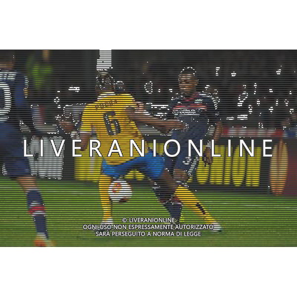 Paul POGBA / Henri BEDIMO - 03.02.2014 - Lyon / Juventus Turin - 1/4Finale Aller Ligue Europa Photo : Jean Paul Thomas / Icon Sport /AGENZIA ALDO LIVERANI SAS - ITALY ONLY - EDITORIAL USE ONLY - LIONE Vs JUVENTUS ANDATA QUARTI DI FINALE UEFA EUROPA LEAGUE 03 MARZO 2014