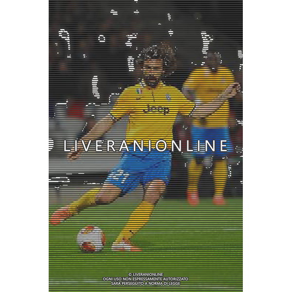 Andrea PIRLO - 03.02.2014 - Lyon / Juventus Turin - 1/4Finale Aller Ligue Europa Photo : Jean Paul Thomas / Icon Sport /AGENZIA ALDO LIVERANI SAS - ITALY ONLY - EDITORIAL USE ONLY - LIONE Vs JUVENTUS ANDATA QUARTI DI FINALE UEFA EUROPA LEAGUE 03 MARZO 2014
