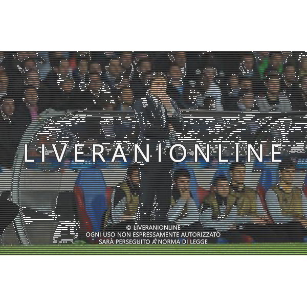 Antonio CONTE - 03.02.2014 - Lyon / Juventus Turin - 1/4Finale Aller Ligue Europa Photo : Jean Paul Thomas / Icon Sport /AGENZIA ALDO LIVERANI SAS - ITALY ONLY - EDITORIAL USE ONLY - LIONE Vs JUVENTUS ANDATA QUARTI DI FINALE UEFA EUROPA LEAGUE 03 MARZO 2014