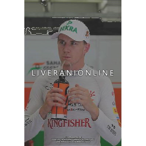 Nico Hulkenberg (GER) Sahara Force India F1. 04.04.2014. Formula 1 World Championship, Rd 3, Bahrain Grand Prix, Sakhir, Bahrain, Practice Day - www.xpbimages.com, EMail: requests@xpbimages.com - copy of publication required for printed pictures. Every used picture is fee-liable. © Copyright: Moy / XPB Images AG ALDO LIVERANI SAS ONLY ITALY