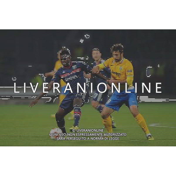 Samuel UMTITI / Mirko VUCINIC - 03.02.2014 - Lyon / Juventus Turin - 1/4Finale Aller Ligue Europa Photo : Jean Paul Thomas / Icon Sport AG ALDOLIVERANI SAS ONLYITALY