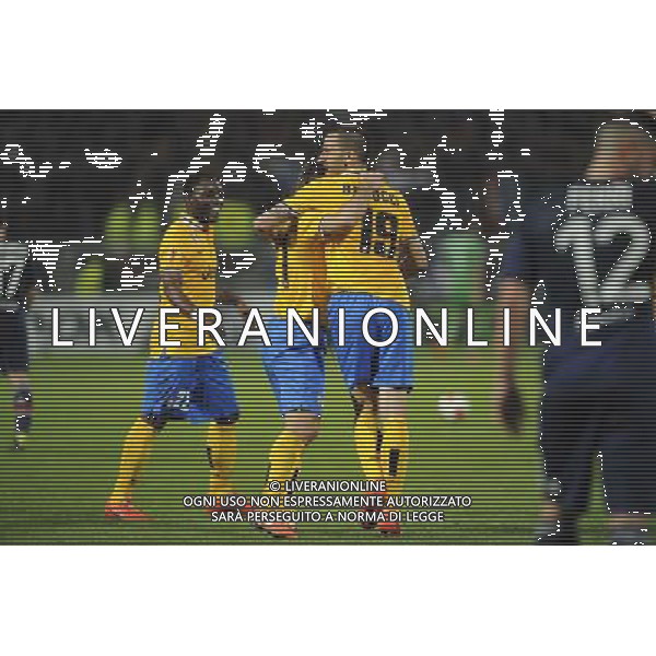 JOIE DE Leonardo Bonucci - 03.02.2014 - Lyon / Juventus Turin - 1/4Finale Aller Ligue Europa Photo : Jean Paul Thomas / Icon Sport *** Local Caption *** AG ALDOLIVERANI SAS ONLYITALY *** Local Caption ***