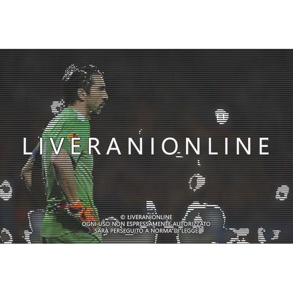 Gianluigi Buffon - 03.02.2014 - Lyon / Juventus Turin - 1/4Finale Aller Ligue Europa Photo : Jean Paul Thomas / Icon Sport *** Local Caption *** AG ALDOLIVERANI SAS ONLYITALY *** Local Caption ***
