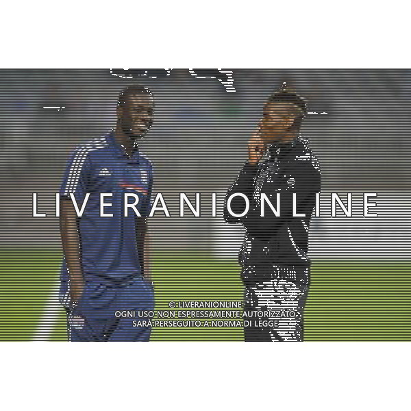 Mouhamadou Naby Sarr / Paul Pogba - 03.02.2014 - Lyon / Juventus Turin - 1/4Finale Aller Ligue Europa Photo : Jean Paul Thomas / Icon Sport *** Local Caption *** AG ALDOLIVERANI SAS ONLYITALY *** Local Caption ***