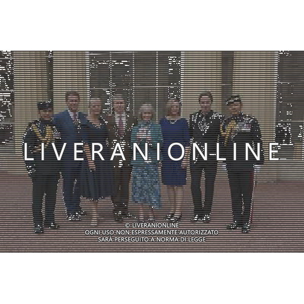 Louise Mckenna who along side Virginia McKenna her mother and wife of William Travers, collected the M.B.E insignia conferred on her late father, Major William Travers, 9th Gurkha Rifles, Indian Army at Buckingham Palace. Buckingham Palace, London Members of the Mckenna Family with Gurkha\'s (L) Captain Shuresh Thapa and (R) Captain Kumar Gurung. ©photoshot/AGENZIA ALDO LIVERANI SAS - ITALY ONLY - EDITORIAL USE ONLY