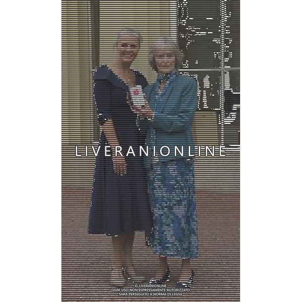 Louise Mckenna who along with Virginia McKenna her mother and wife of William Travers, collected the M.B.E insignia conferred on her late father, Major William Travers, 9th Gurkha Rifles, Indian Army at Buckingham Palace. Buckingham Palace, London Virginia McKenna with daughter Louise McKenna. ©photoshot/AGENZIA ALDO LIVERANI SAS - ITALY ONLY - EDITORIAL USE ONLY