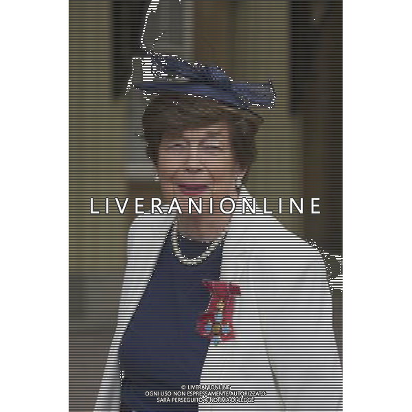 Katharine Whitehorn. Journalist. Who received her C.B.E at Buckingham Palace , for services to Journalism. Buckingham Palace, London ©photoshot/AGENZIA ALDO LIVERANI SAS - ITALY ONLY - EDITORIAL USE ONLY