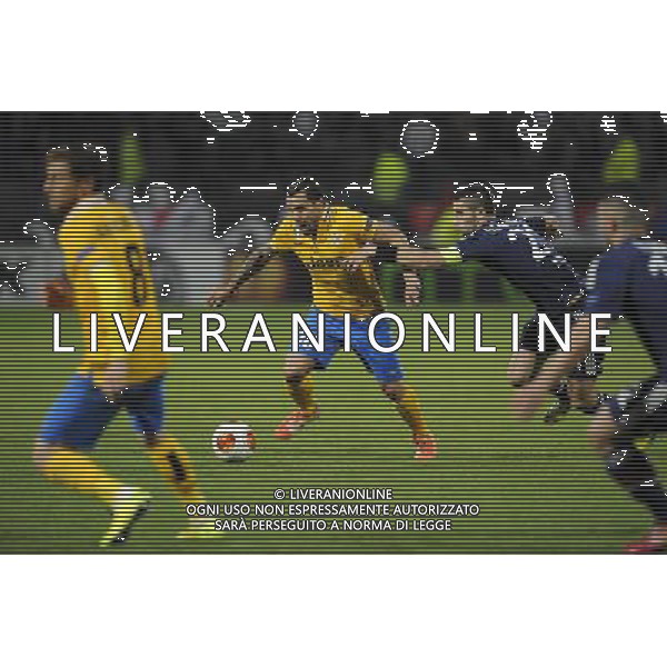 Carlos TEVEZ - 03.02.2014 - Lyon / Juventus Turin - 1/4Finale Aller Ligue Europa Photo : Jean Paul Thomas / Icon Sport ag aldo liverani sas only italy