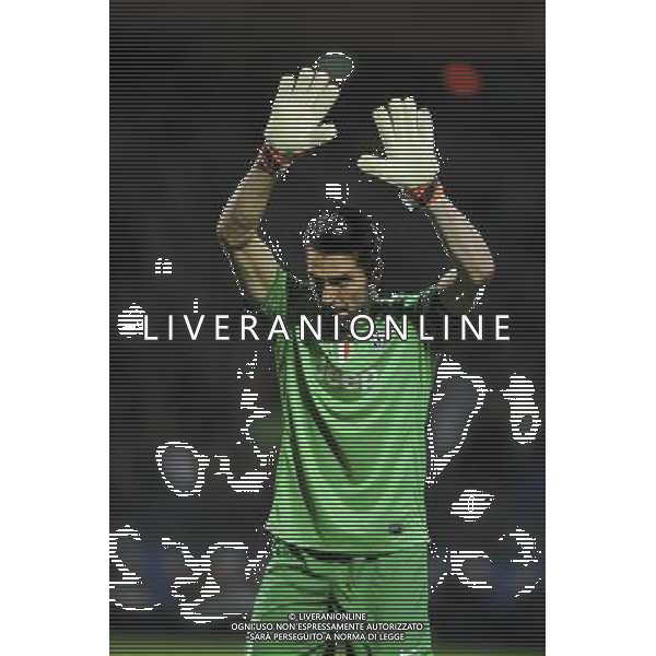 Gianluigi Buffon - 03.02.2014 - Lyon / Juventus Turin - 1/4Finale Aller Ligue Europa Photo : Jean Paul Thomas / Icon Sport ag aldo liverani sas only italy