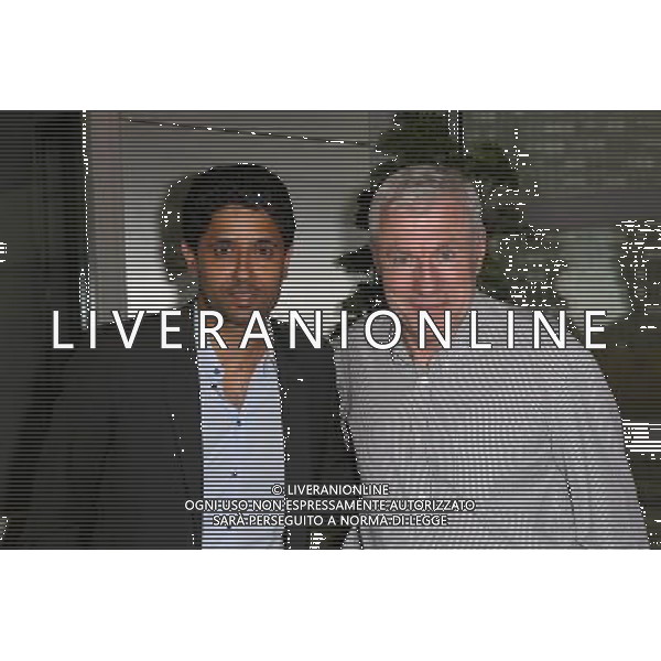 NASSER AL KHELAIFI / Luis Fernandez - 03.04.2014 - Enregistrement emission Luis Attaque - RMC Photo : Jean Marc Haedrich / Visual / Icon Sport AG ALDO LIVERANI SAS ONLY ITALY