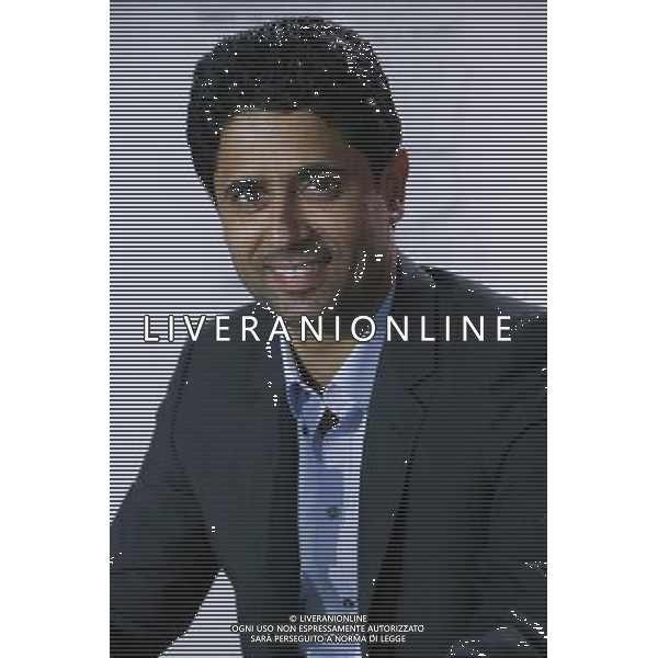 NASSER AL KHELAIFI - 03.04.2014 - Enregistrement emission Luis Attaque - RMC Photo : Jean Marc Haedrich / Visual / Icon Sport AG ALDO LIVERANI SAS ONLY ITALY