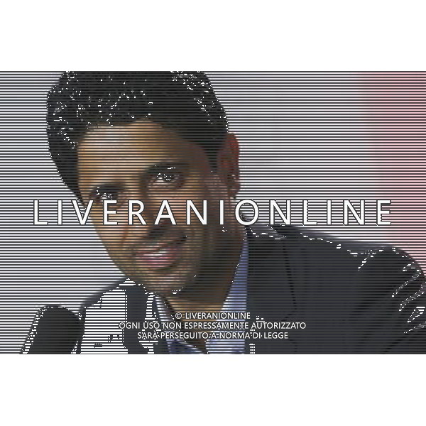 NASSER AL KHELAIFI - 03.04.2014 - Enregistrement emission Luis Attaque - RMC Photo : Jean Marc Haedrich / Visual / Icon Sport AG ALDO LIVERANI SAS ONLY ITALY