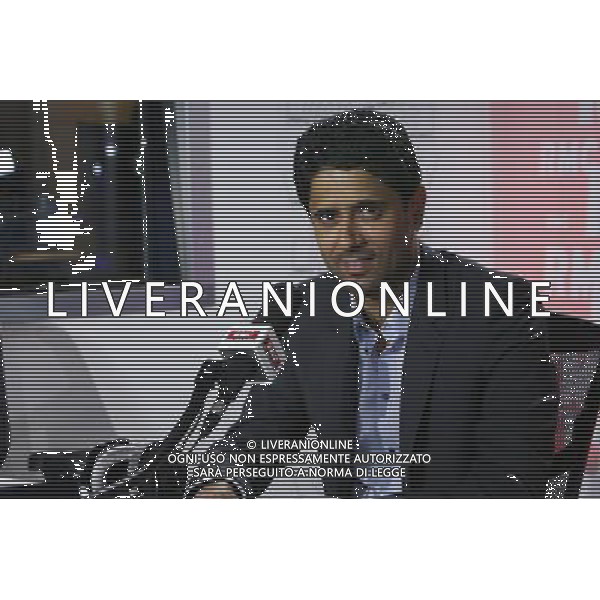 NASSER AL KHELAIFI - 03.04.2014 - Enregistrement emission Luis Attaque - RMC Photo : Jean Marc Haedrich / Visual / Icon Sport AG ALDO LIVERANI SAS ONLY ITALY