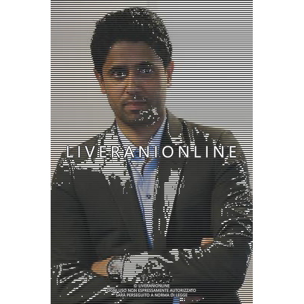 NASSER AL KHELAIFI - 03.04.2014 - Enregistrement emission Luis Attaque - RMC Photo : Jean Marc Haedrich / Visual / Icon Sport AG ALDO LIVERANI SAS ONLY ITALY