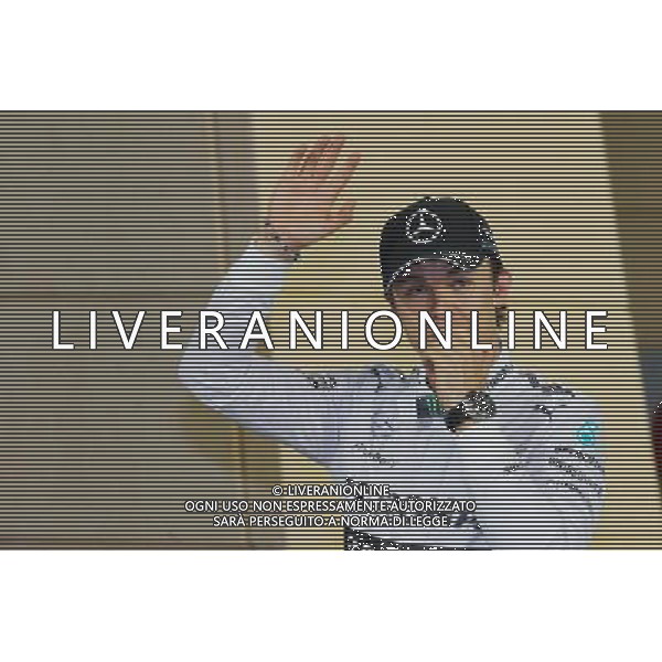 Nico Rosberg (GER) Mercedes AMG F1 celebrates his pole position in parc ferme. 05.04.2014. Formula 1 World Championship, Rd 3, Bahrain Grand Prix, Sakhir, Bahrain, Qualifying Day. - www.xpbimages.com, EMail: requests@xpbimages.com - copy of publication required for printed pictures. Every used picture is fee-liable. © Copyright: Moy / XPB Images AG ALDO LIVERANI SAS ONLY ITALY