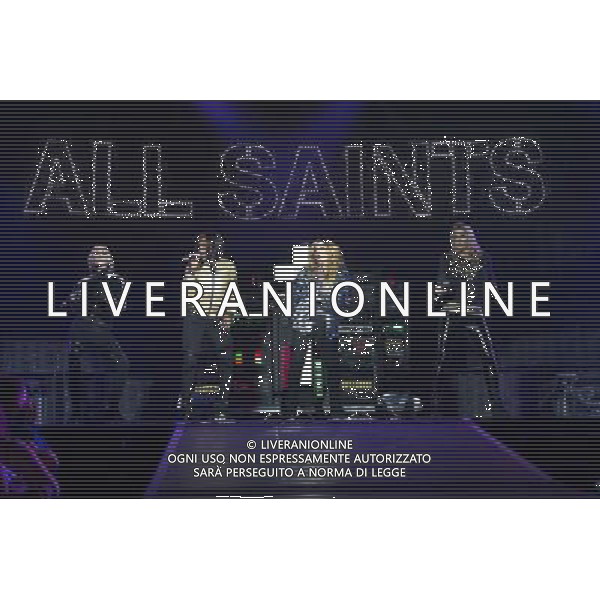 English/Canadian group All Saints perform at The O2 Arena, London, England, UK on Friday 4th April 2014. The band consists of Melanie Blatt, Shaznay Lewis, Nicole Appleton and Natalie Appleton. AG ALDO LIVERANI SAS ONLY ITALY
