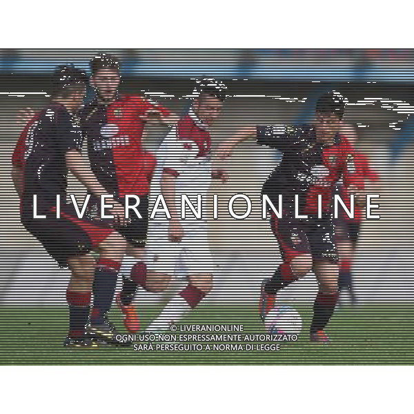 gatto(lumezzane) cavion(reggiana) CALCIO LEGA PRO 1:LUMEZZANE-REGGIANA.lumezzane(Bs) 06/04/2014 ph Fotolive/Guitti Alessio AG ALDO LIVERANI SAS
