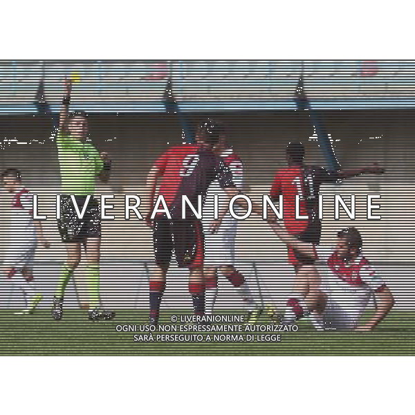 ammonizione torregrossa CALCIO LEGA PRO 1:LUMEZZANE-REGGIANA.lumezzane(Bs) 06/04/2014 ph Fotolive/Guitti Alessio AG ALDO LIVERANI SAS