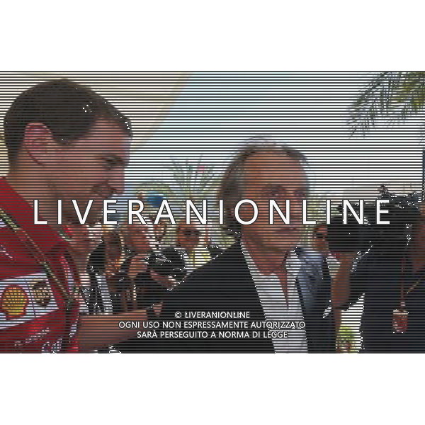 Luca di Montezemolo (ITA) Ferrari President with the media. 06.04.2014. Formula 1 World Championship, Rd 3, Bahrain Grand Prix, Sakhir, Bahrain, Race Day. - www.xpbimages.com, EMail: requests@xpbimages.com - copy of publication required for printed pictures. Every used picture is fee-liable. © Copyright: Moy / XPB Images AG ALDO LIVERANI SAS ONLY ITALY