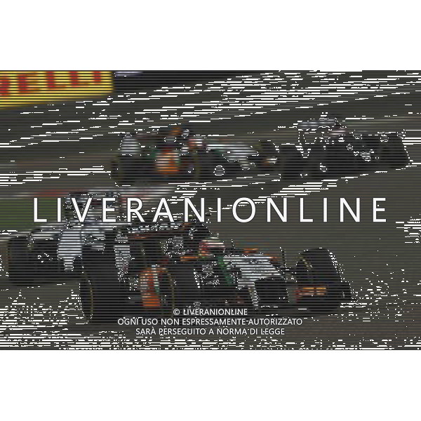 Sergio Perez (MEX) Sahara Force India F1 VJM07. 06.04.2014. Formula 1 World Championship, Rd 3, Bahrain Grand Prix, Sakhir, Bahrain, Race Day. - www.xpbimages.com, EMail: requests@xpbimages.com - copy of publication required for printed pictures. Every used picture is fee-liable. © Copyright: Batchelor / XPB Images AG ALDO LIVERANI SAS ONLY ITALY