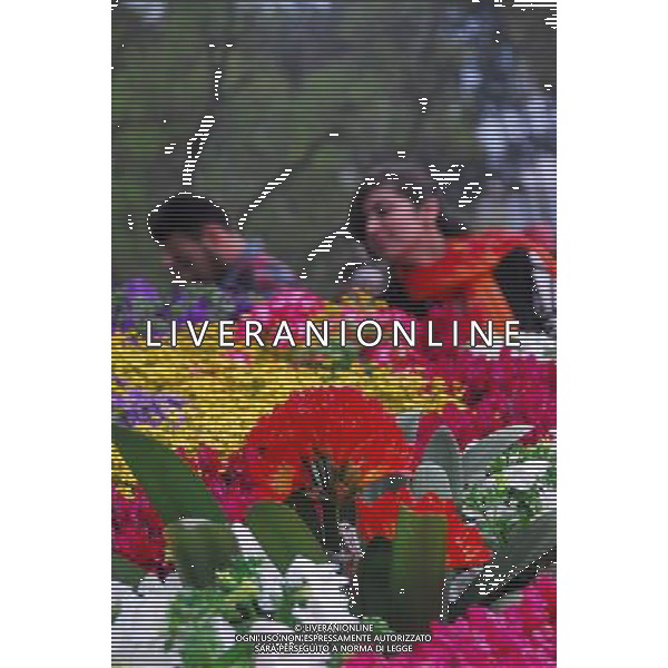 (140406) -- ISLAMABAD, April 6, 2014 () -- People enjoy flowers on the last day of a spring flower show in Islamabad, capital of Pakistan, on April 6, 2014. Flowers are in full bloom as temperature rises in Pakistan. (/Saadia Seher) ©photoshot/AGENZIA ALDO LIVERANI SAS - ITALY ONLY - Piante di fiori in piena fioritura, alla mostra floreale di primavera a Islamabad, capitale del Pakistan, il 6 aprile 2014.