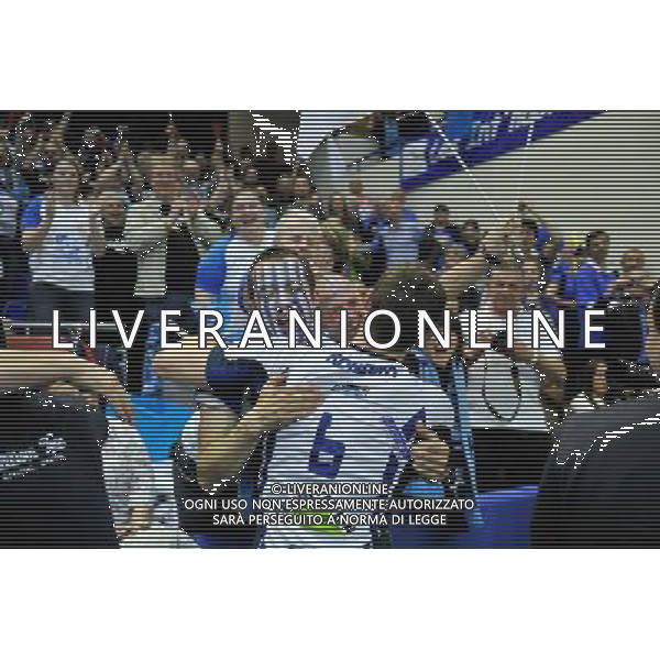 Victoire Tours - David Konecny / Supporters - 05.04.2014 - Paris Volley / Tours - Finale Coupe de France 2014 Photo : Aurelien Meunier / Icon Sport AG ALDO LIVERANI SAS ONLY ITALY