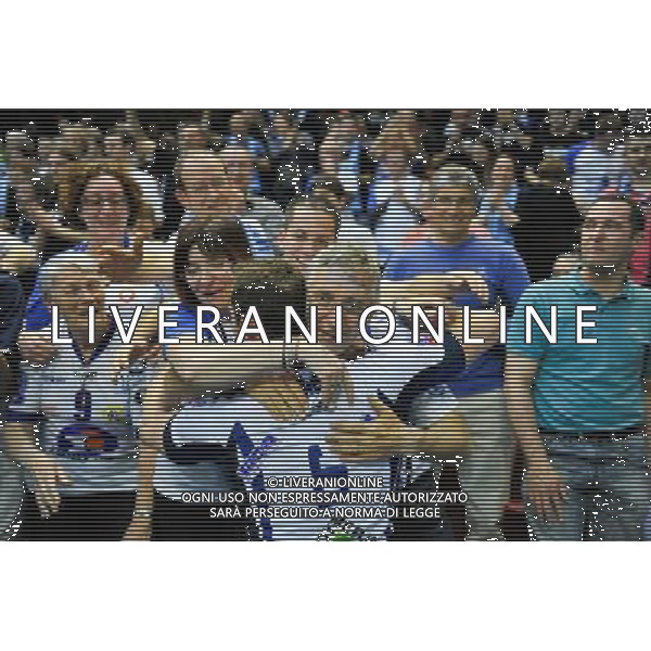 Victoire Tours - David Konecny / Supporters - 05.04.2014 - Paris Volley / Tours - Finale Coupe de France 2014 Photo : Aurelien Meunier / Icon Sport AG ALDO LIVERANI SAS ONLY ITALY