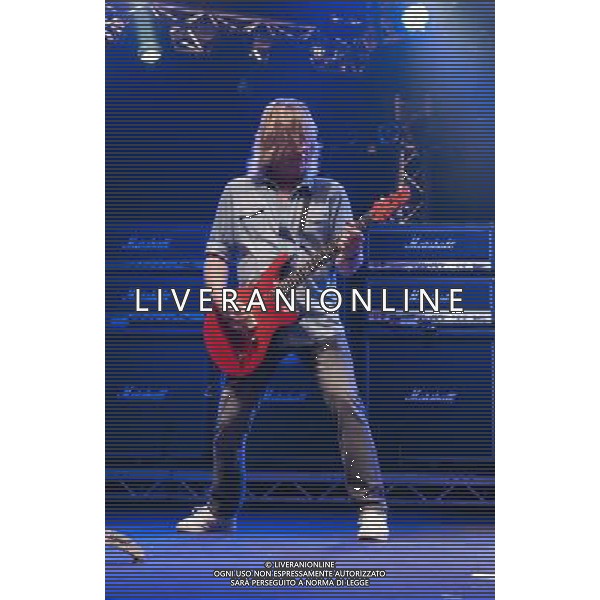 Status Quo performing at Manchester O2 Apollo, England on 6th April 2014. Rick Parfitt â€“ guitar, vocals. ©PHOTOSHOT/AGENZIA ALDO LIVERANI SAS - ITALY ONLY - EDITORIAL USE ONLY