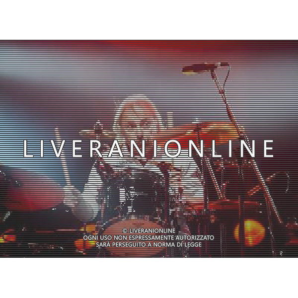 Status Quo performing at Manchester O2 Apollo, England on 6th April 2014. John Coghlan â€“ drums. ©PHOTOSHOT/AGENZIA ALDO LIVERANI SAS - ITALY ONLY - EDITORIAL USE ONLY