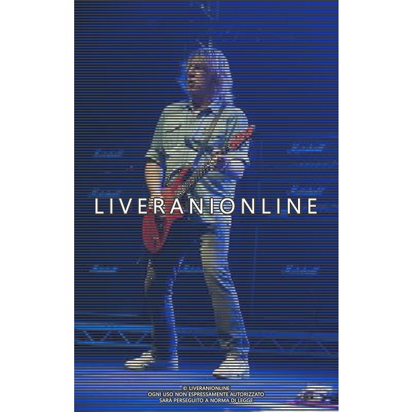 Status Quo performing at Manchester O2 Apollo, England on 6th April 2014. Rick Parfitt â€“ guitar, vocals. ©PHOTOSHOT/AGENZIA ALDO LIVERANI SAS - ITALY ONLY - EDITORIAL USE ONLY