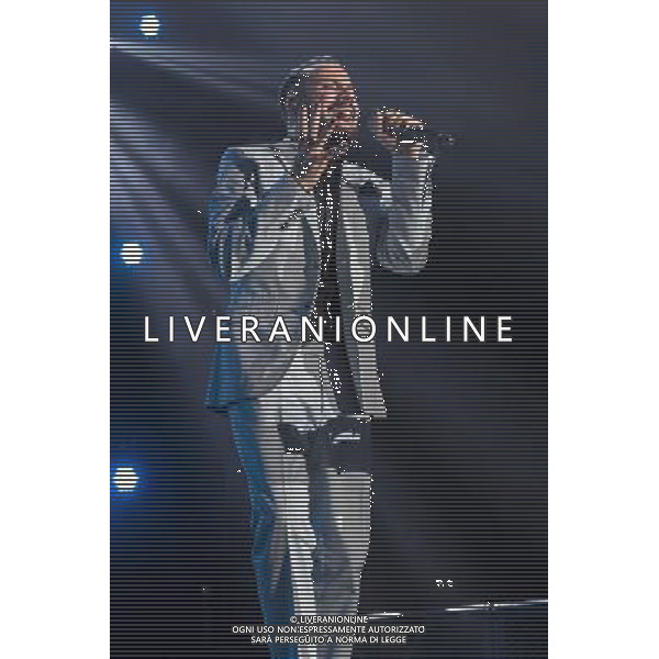 AJ McLean (Alexander James McLean) of Backstreet Boys performs at Manchester Arena, Manchester, England, 5th April 2014. ©photoshot/AGENZIA ALDO LIVERANI SAS - ITALY ONLY - EDITORIAL USE ONLY
