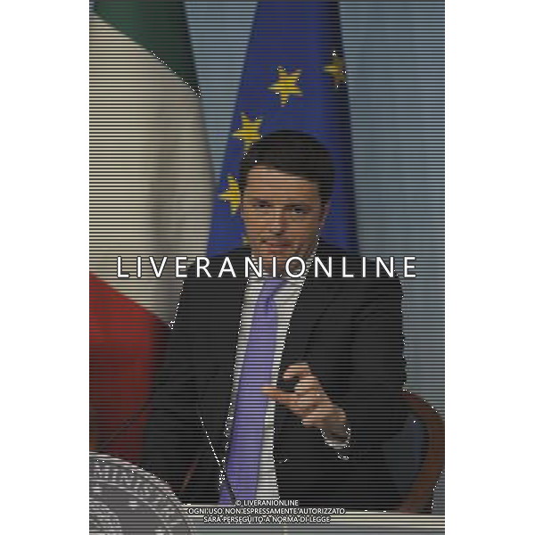 Conferenza stampa presentazione Documento di Economia e Finanza 2014 - DEF a palazzo Chigi Roma 08 aprile 2014 nella foto Matteo Renzi ©Corradetti/AGENZIA ALDO LIVERANI SAS