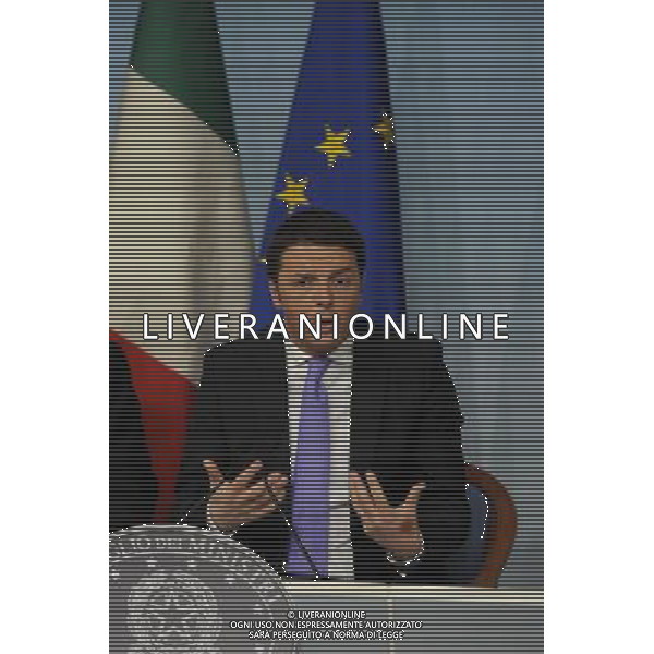 Conferenza stampa presentazione Documento di Economia e Finanza 2014 - DEF a palazzo Chigi Roma 08 aprile 2014 nella foto Matteo Renzi ©Corradetti/AGENZIA ALDO LIVERANI SAS