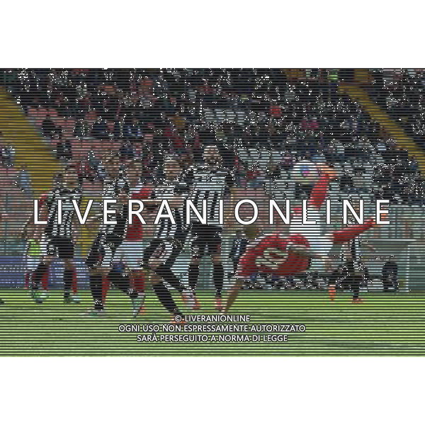PERUGIA VIAREGGIO LEGA PRO 06-04-2014 NELLA FOTO GOL MAZZEO FOTO SETTONCE ROBERTO-AG ALDOL IVERANI SAS