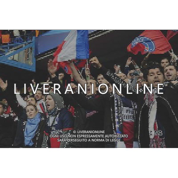 Supporters PSG - 08.04.2014 - Chelsea / Paris Saint Germain - 1/4Finale Retour Champions League -Londres Photo : Dave Winter / Icon Sport AG ALDO LIVERANI SAS ONLY ITALY
