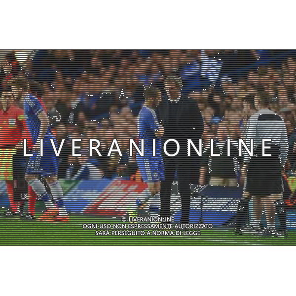 Eden HAZARD / Laurent BLANC - 08.04.2014 - Chelsea / Paris Saint Germain - 1/4Finale Retour Champions League -Londres Photo : Dave Winter / Icon Sport AG ALDO LIVERANI SAS ONLY ITALY