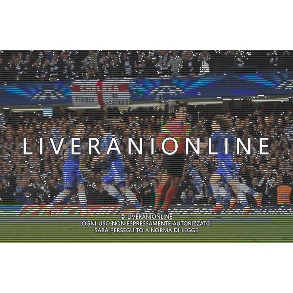 Chelsea\'s Andre Schurrle celebrates scoring his sides first goal with Frank Lampard Photo by Ashley Western/CameraSport Football - UEFA Champions League Quarter Final Second Leg - Chelsea v Paris St Germain - Tuesday 8th April 2014 - Stamford Bridge - London © CameraSport - 43 Linden Ave. Countesthorpe. Leicester. England. LE8 5PG - Tel: +44 (0) 116 277 4147 - admin@camerasport.com - www.camerasport.com AG ALDO LIVERANI SAS ONLY ITALY